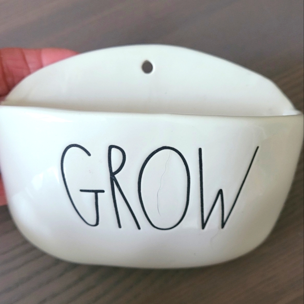 Rae Dunn Grow hanging planter